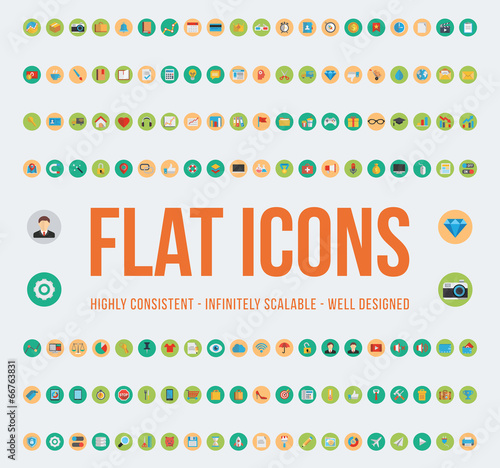 Web And UI Flat Icons Set - LUSHICONS