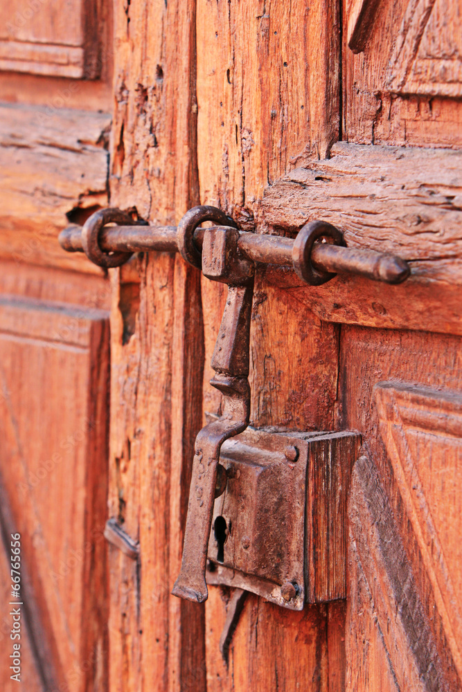 Old Lock - Santa Catalina Convent, Arequipa, Peru Old Lock - Santa Catalina Convent, Arequipa, Peru