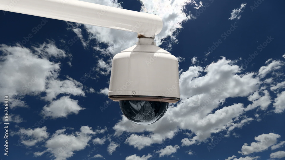 Security Camera With Time Lapse Clouds Security Camera With Time Lapse Clouds