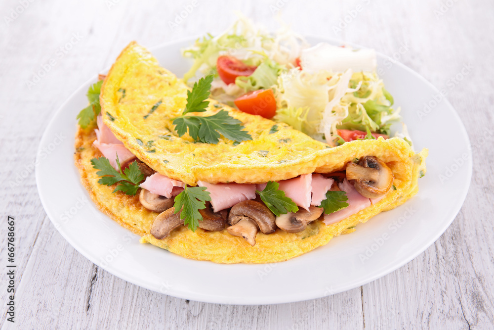 omelet with mushroom omelet with mushroom