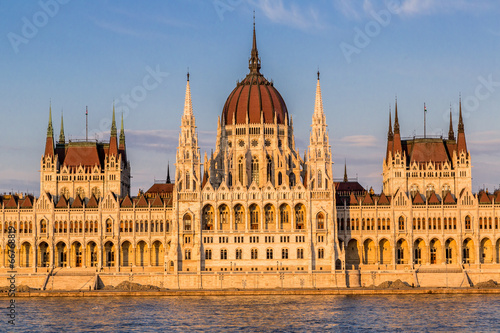 The building of the Parliament in Budapest  Hungary