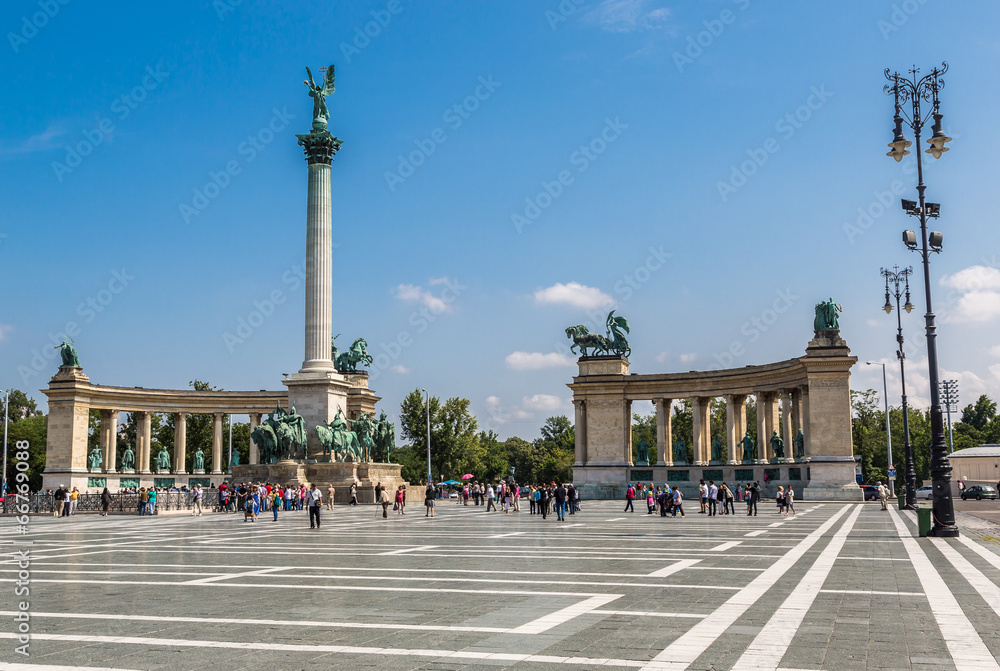 Heroes square in Budapest,