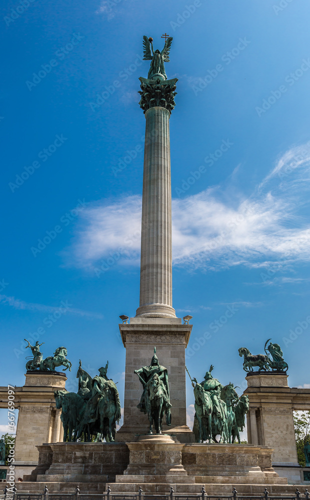 Heroes square in Budapest,
