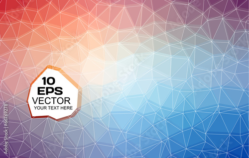 Triangular abstract colorful background eps10 vector