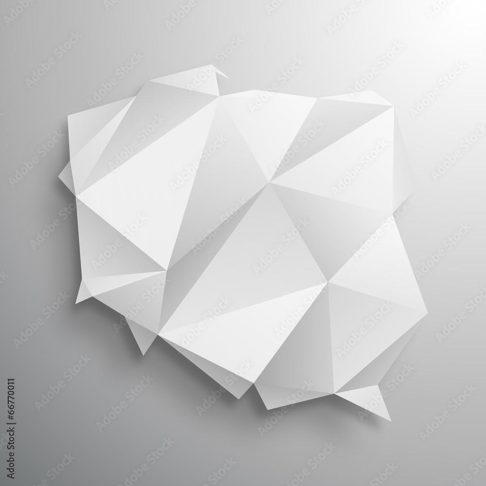 polska origami wektor - obrazy, fototapety, plakaty 