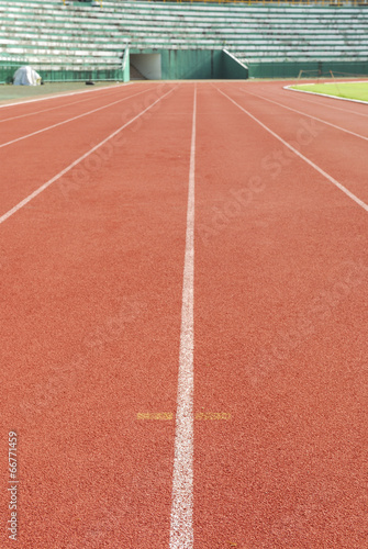 Athletic running track in stadium © teen00000