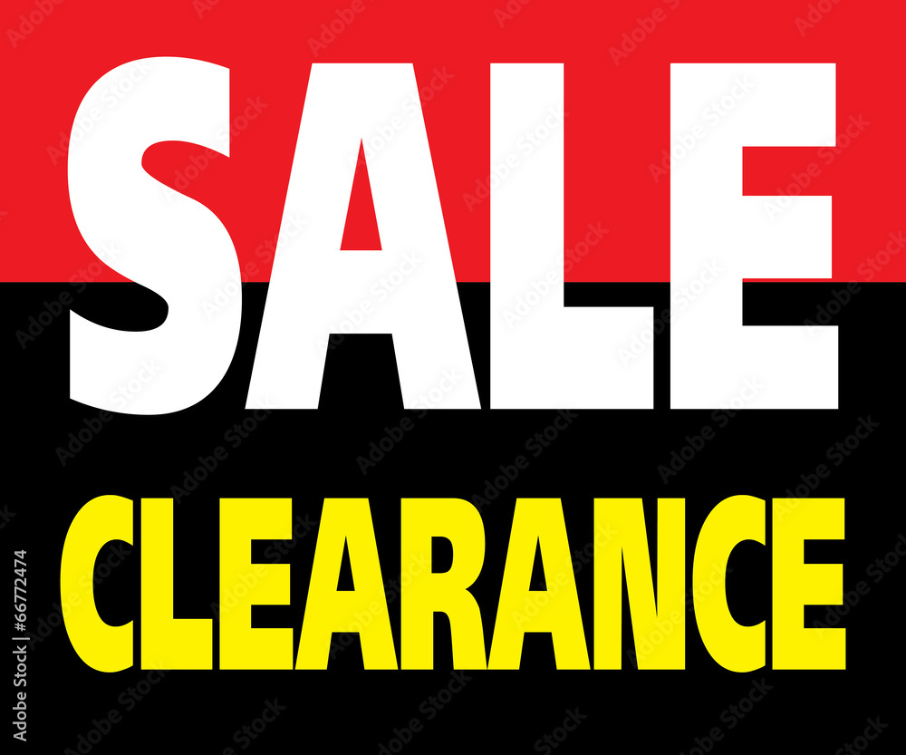 Sale Clearance Promotion Label