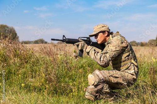 Soldier with a rifle