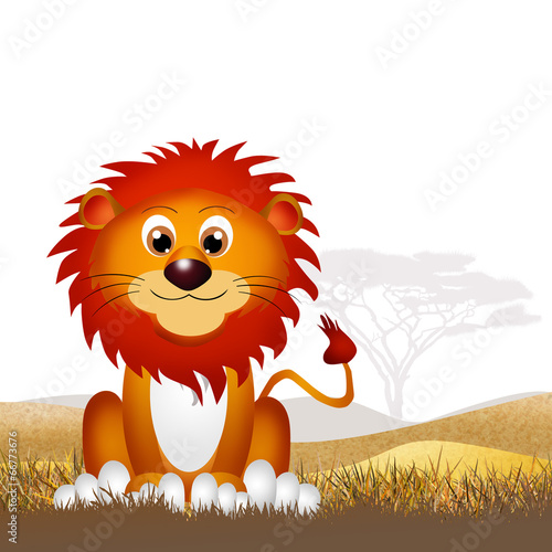 Fototapeta Naklejka Na Ścianę i Meble -  Lion