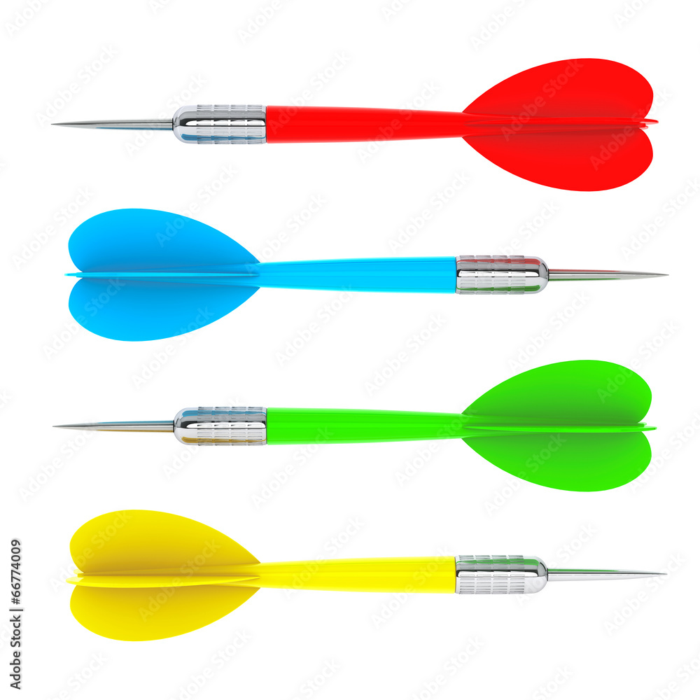Set of darts arrows