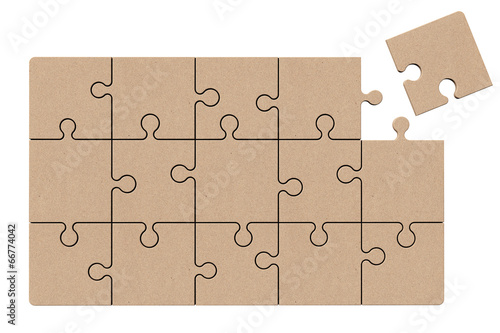 Cardboard Zigsaw Puzzle photo