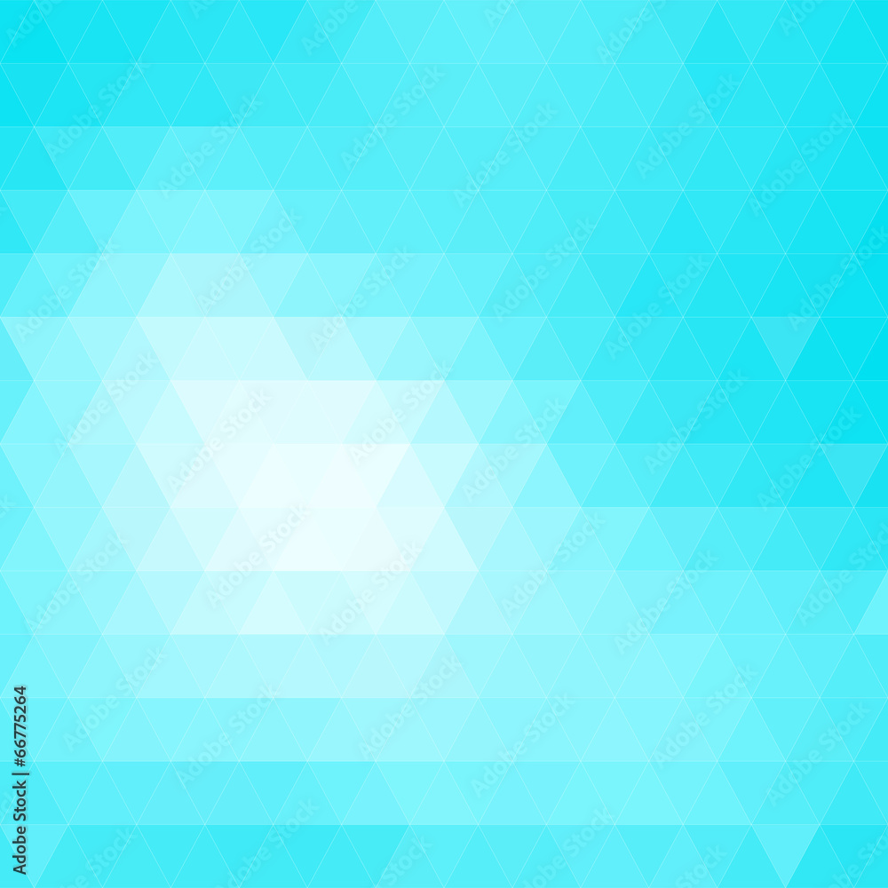Obraz premium Blue geometric background, triangle design, vector illustration