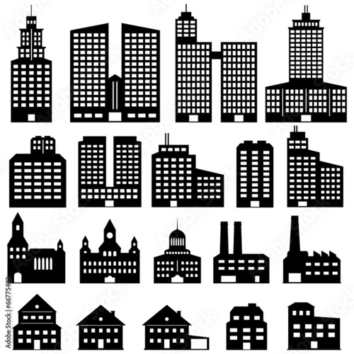 Building Icons Set