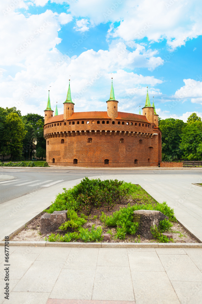 Fototapeta premium Krakow Barbican (Basztowa) in Poland
