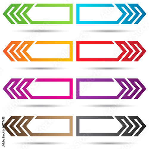 Vector Colored Arrows