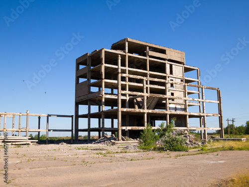Abandoned unfinished building