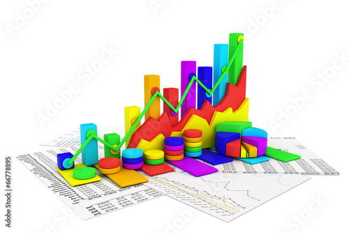 Business chart background