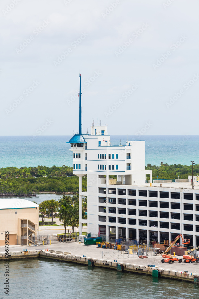 Construction at Port Security Building in Fort Lauderdale