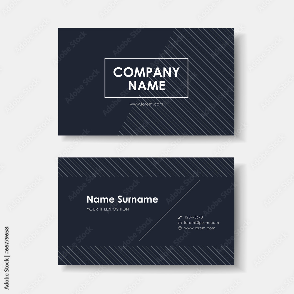 vector business card design of black minimalistic vector business card design of black minimalistic