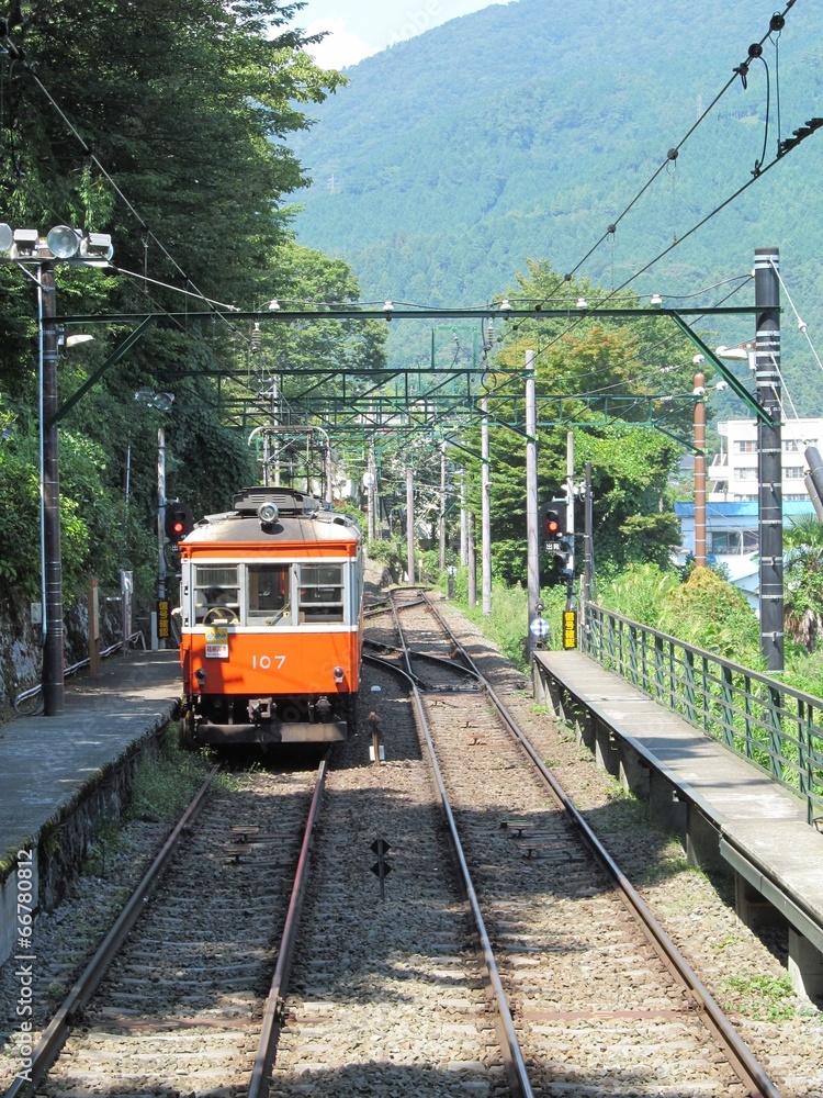 Naklejka premium 箱根の信号所