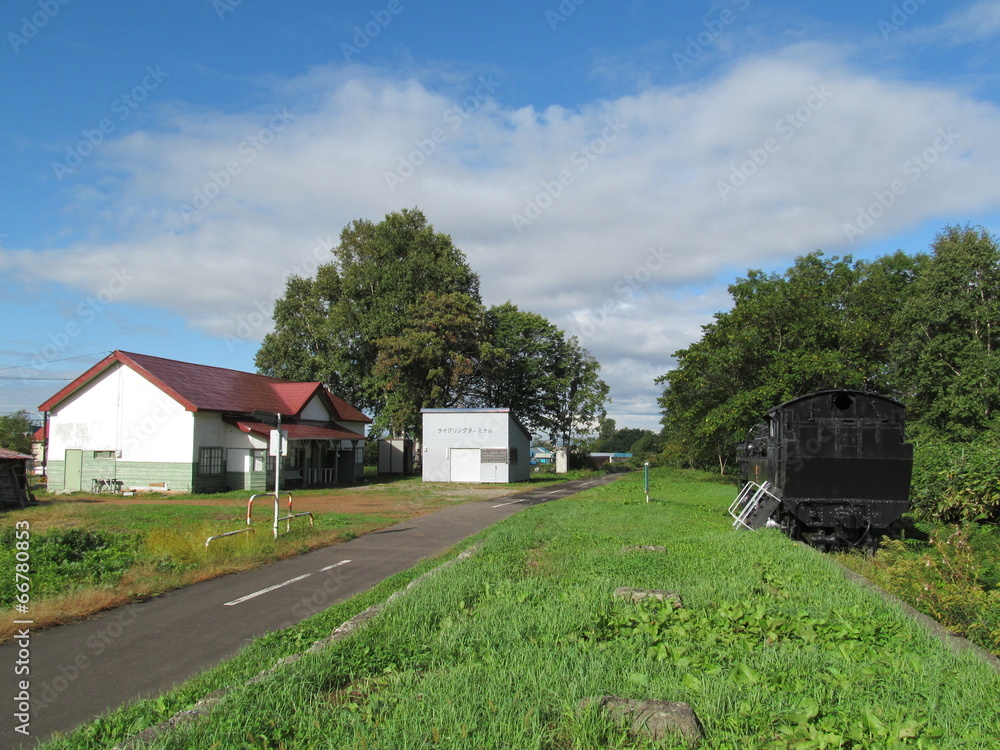 廃線跡の駅とサイクリングロード 廃線跡の駅とサイクリングロード