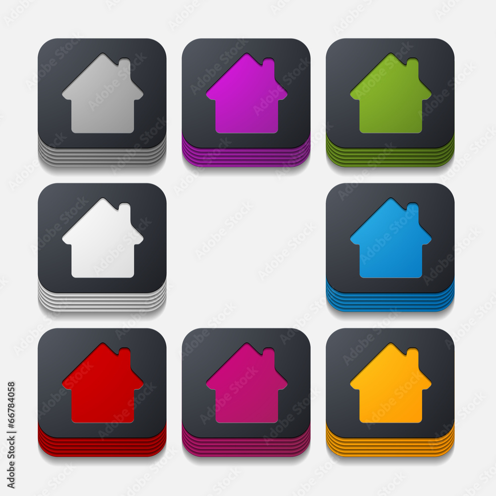 square button: house square button: house