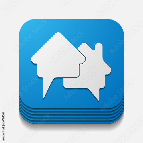 square button: house