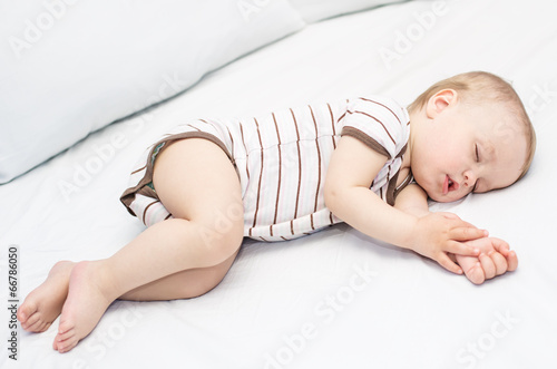sleeping  funny baby boy © marchibas
