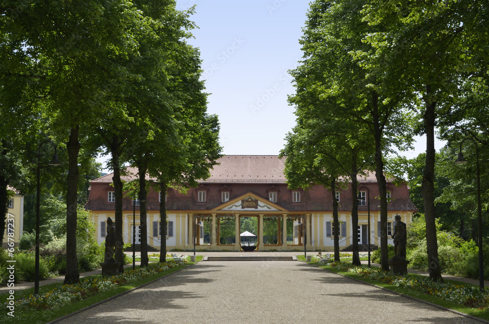 Obraz premium Kurpark in Bad Bocklet