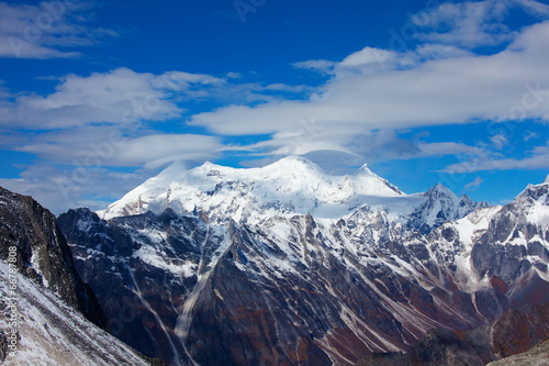 Beautiful landscape of Himalayas mountains © Maygutyak