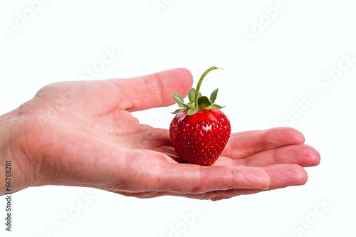 Strawberry on hand