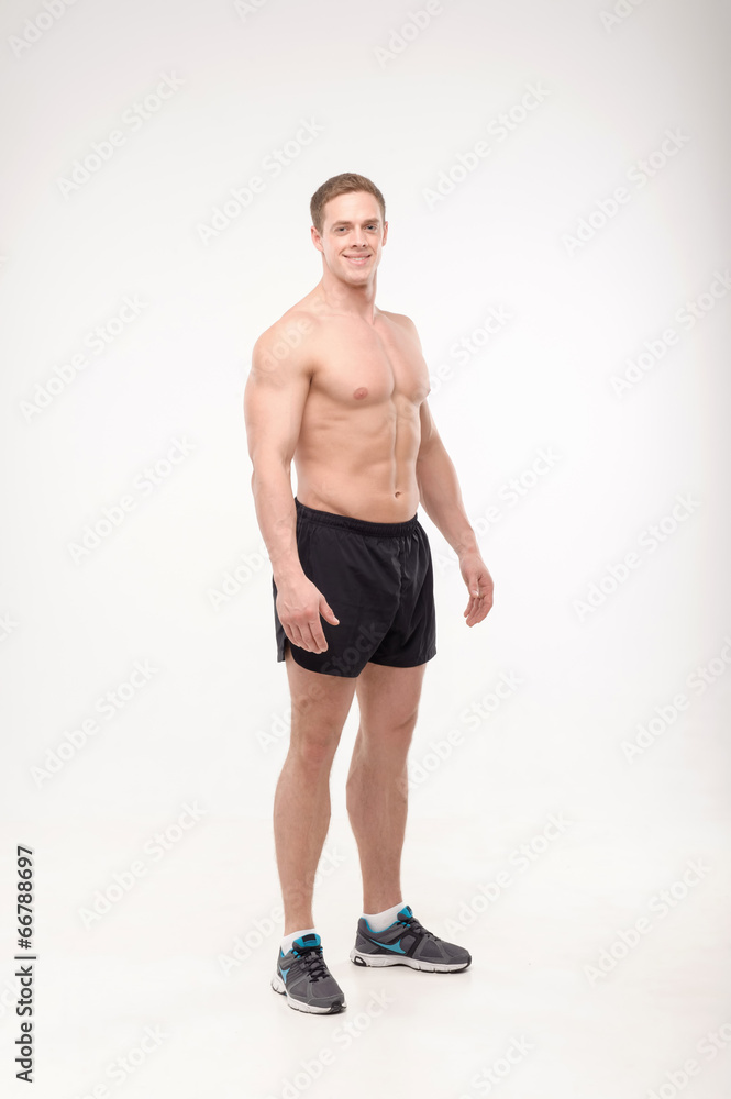 Healthy athletic man posing Healthy athletic man posing