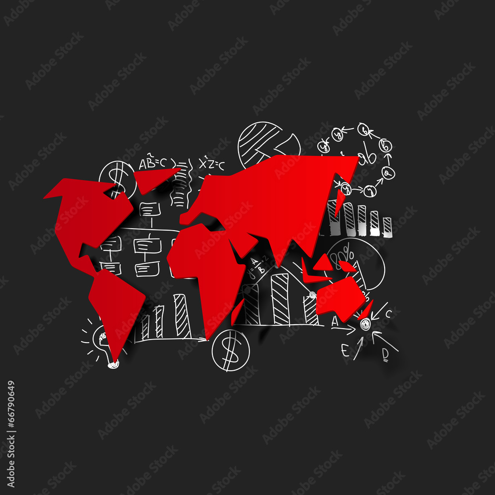 Drawing business formulas: map Drawing business formulas: map