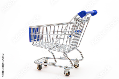 Shopping Cart with white background
