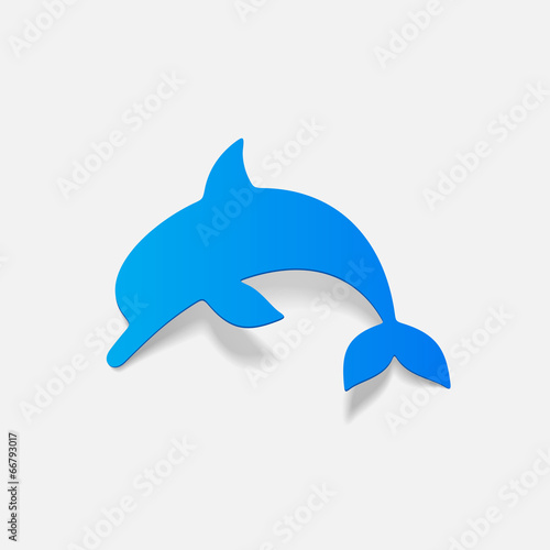 realistic design element: dolphin