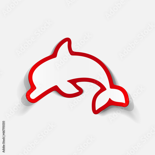 realistic design element: dolphin