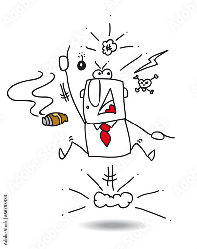 Angry boss