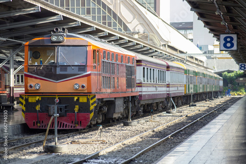Train in Hua Lamphong Station