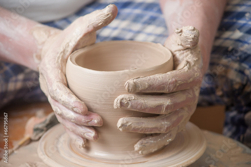 Hands of a potter