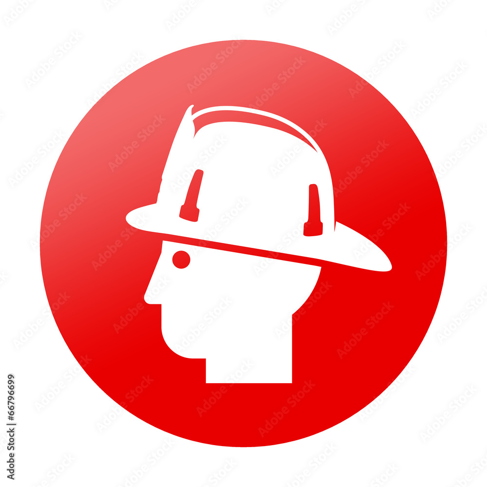 Etiqueta redonda bombero Etiqueta redonda bombero