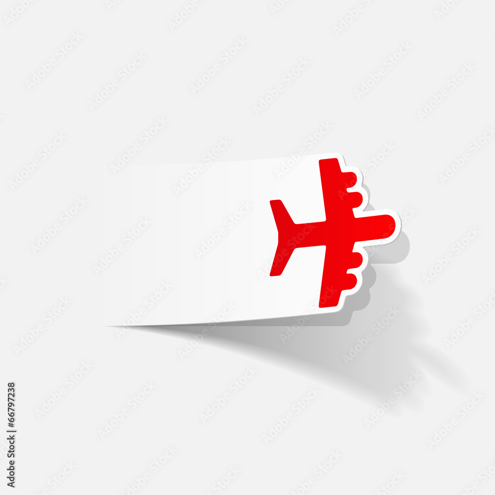 Obraz premium realistic design element: plane