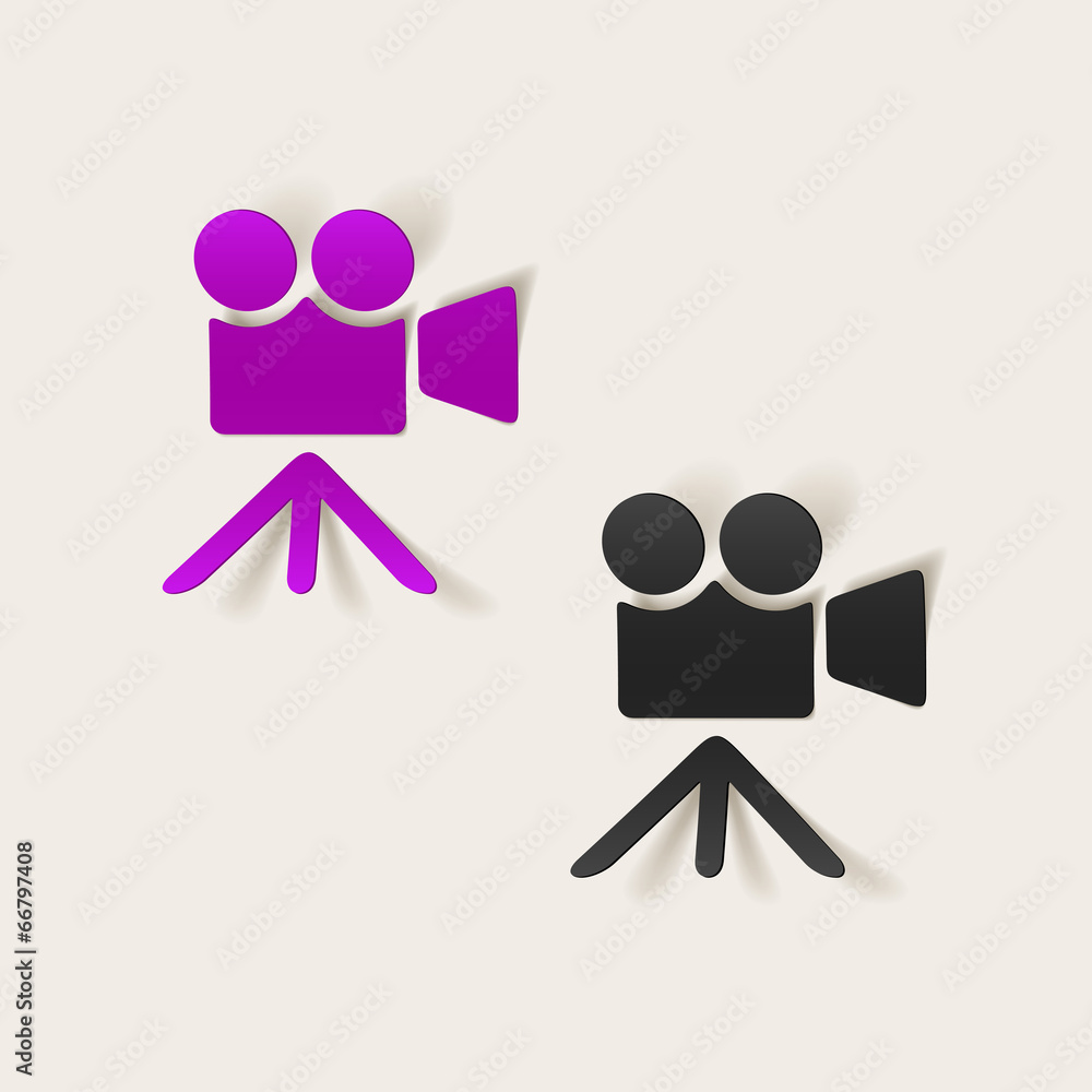 realistic design element: video realistic design element: video