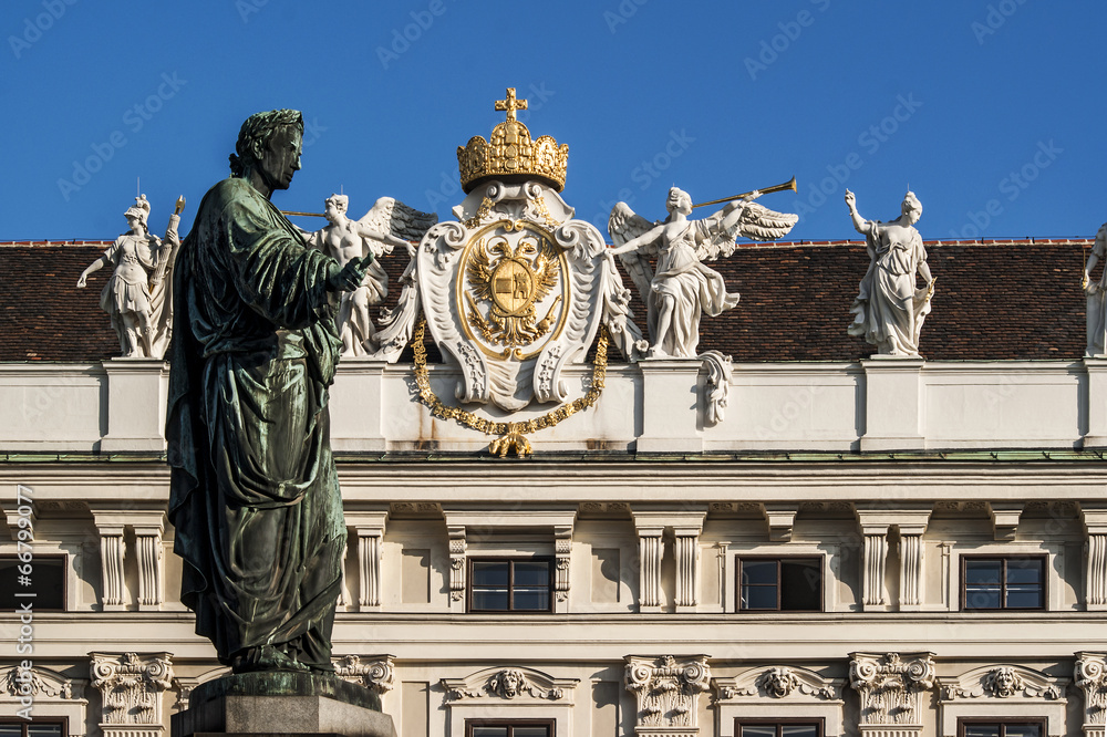 Obraz premium Denkmal Kaiser Franz, Hofburg, Wien