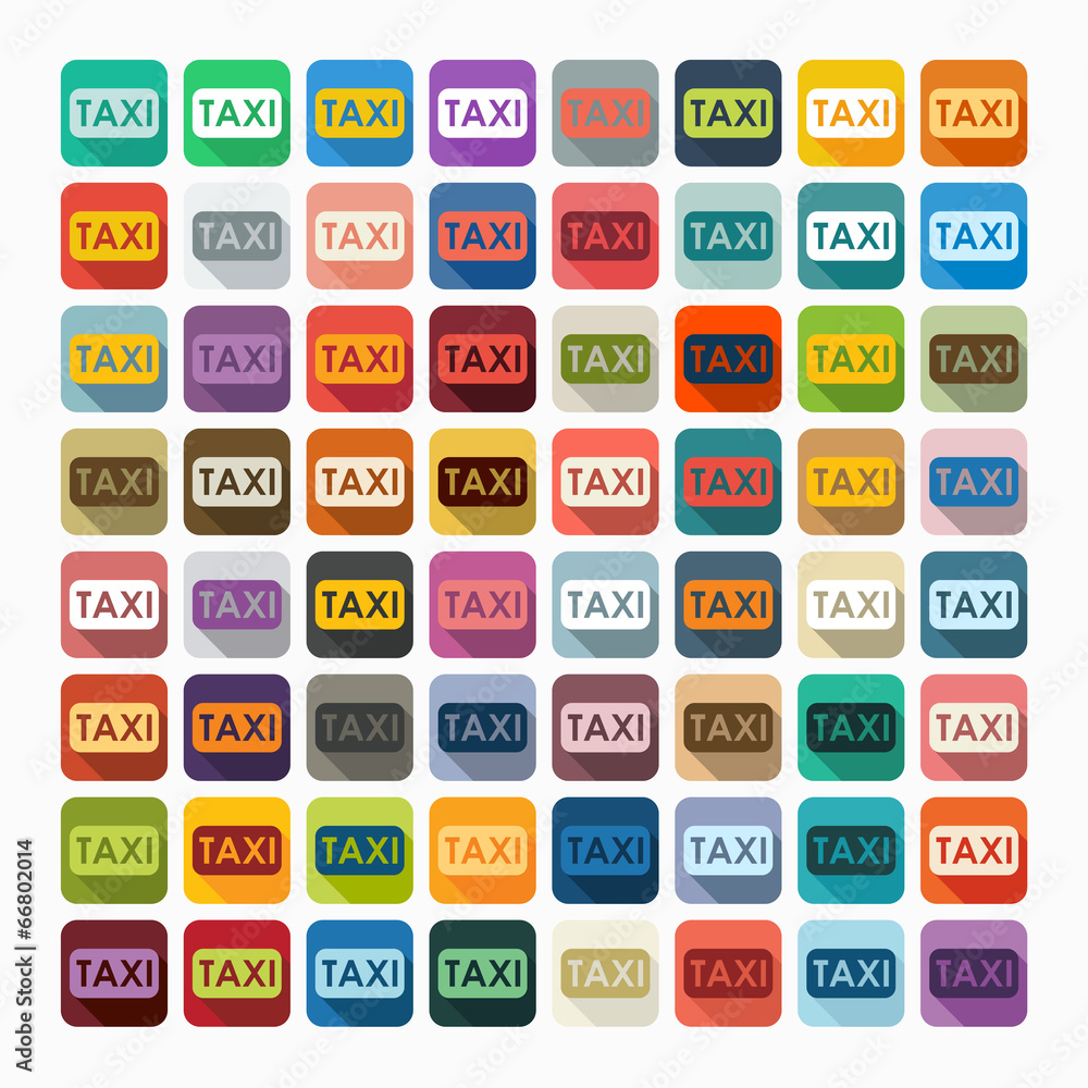 Flat design: taxi Flat design: taxi