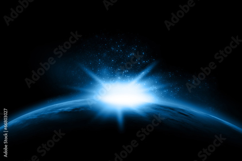 Fototapeta Naklejka Na Ścianę i Meble -  3D space background