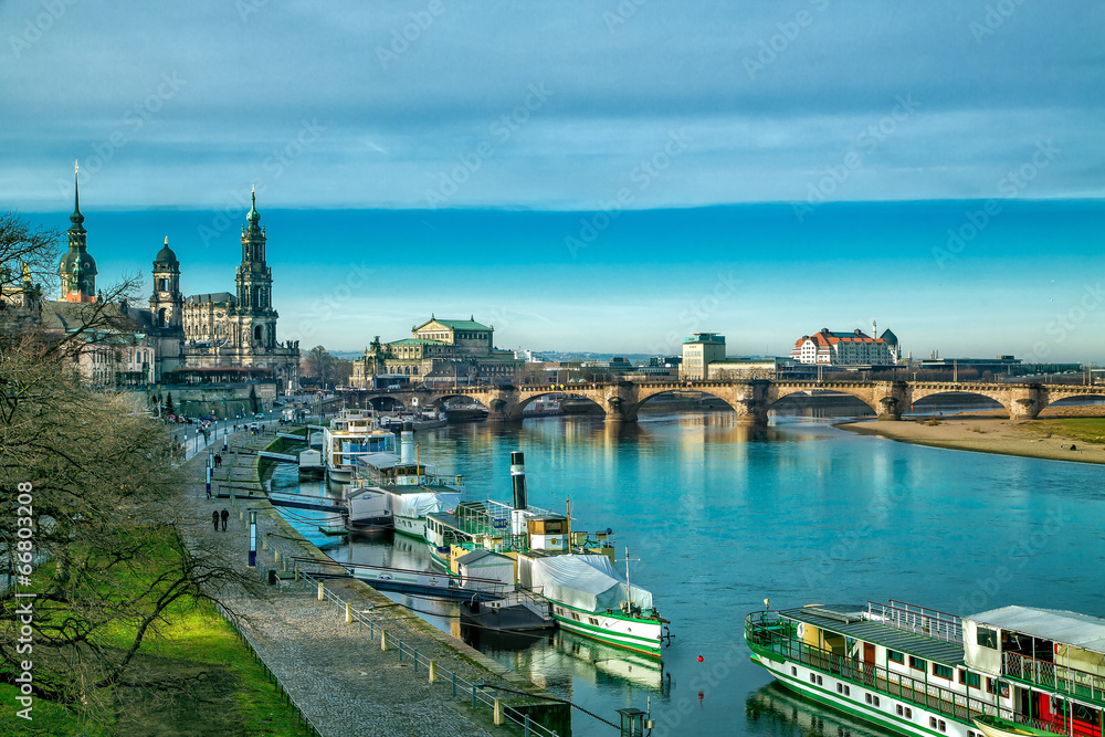 Obraz premium Вид на Старый Дрезден