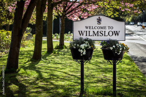 Fototapeta Naklejka Na Ścianę i Meble -  Sign board Wilmslow