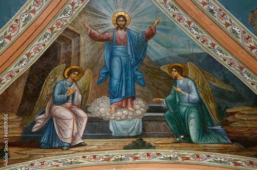 Кострома, фрески в церкви Воскресения на Дебре