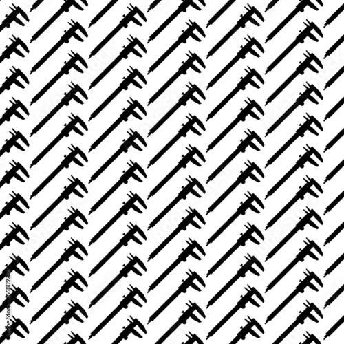 Seamless pattern background of vernier slide callipers
