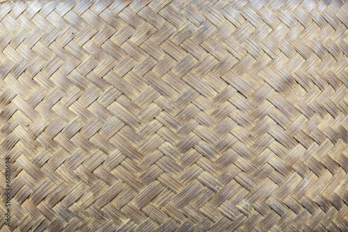 handcraft of bamboo weave pattern